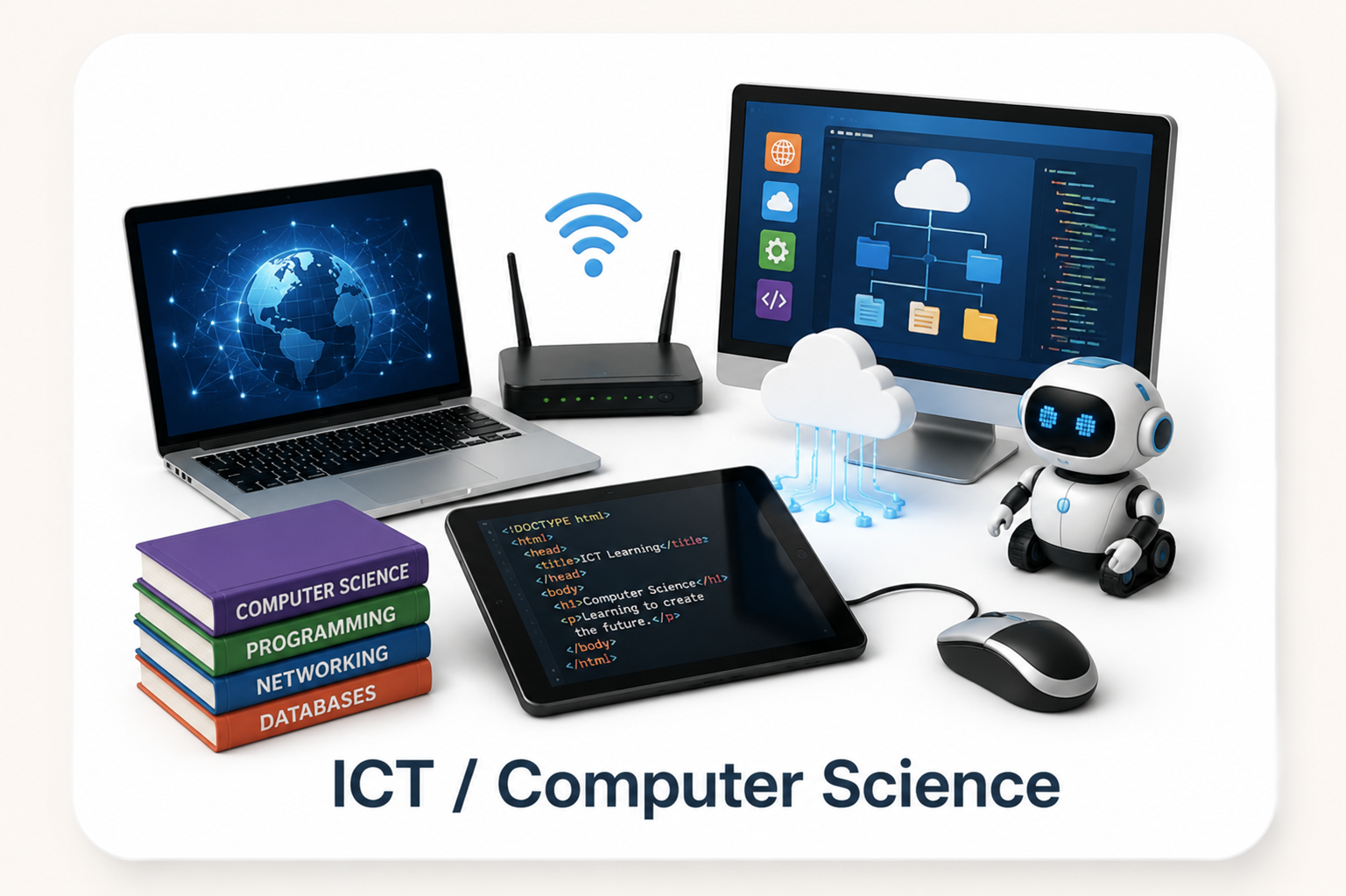 Cambridge ICT / Computer Science online practice platform with syllabus-aligned questions